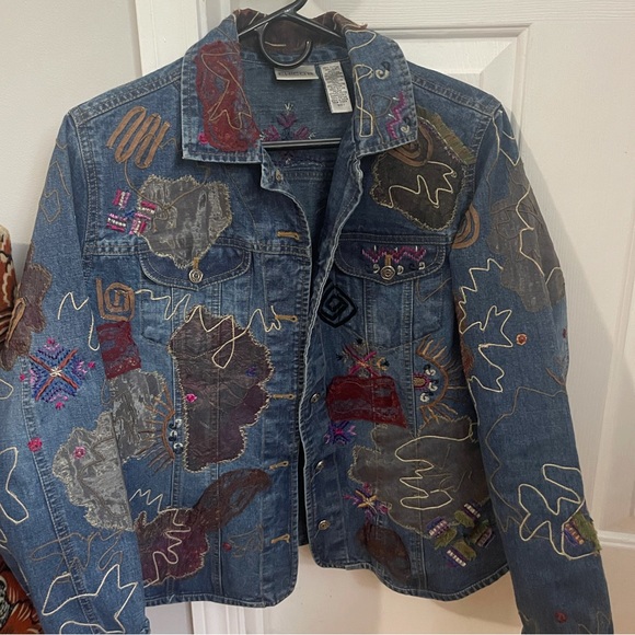 Chico’s funky denim jacket - Picture 4 of 5